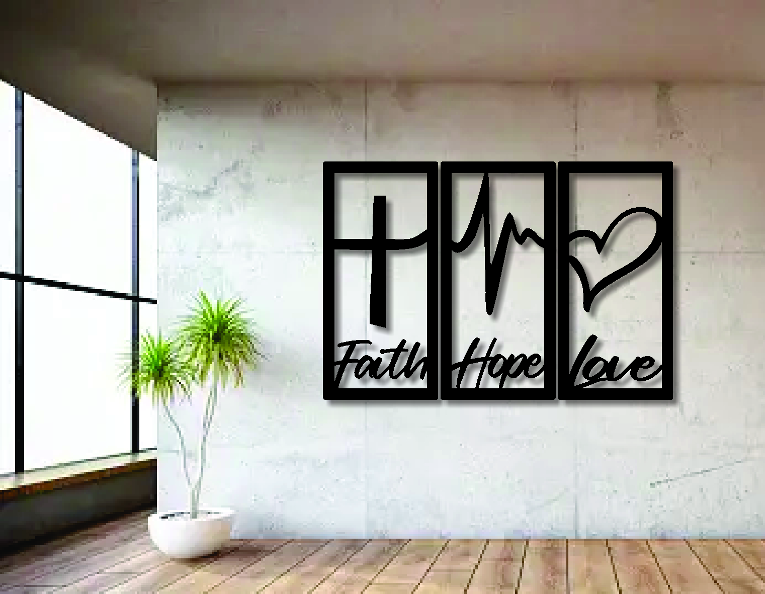 Faith Hope Love Wall Décor