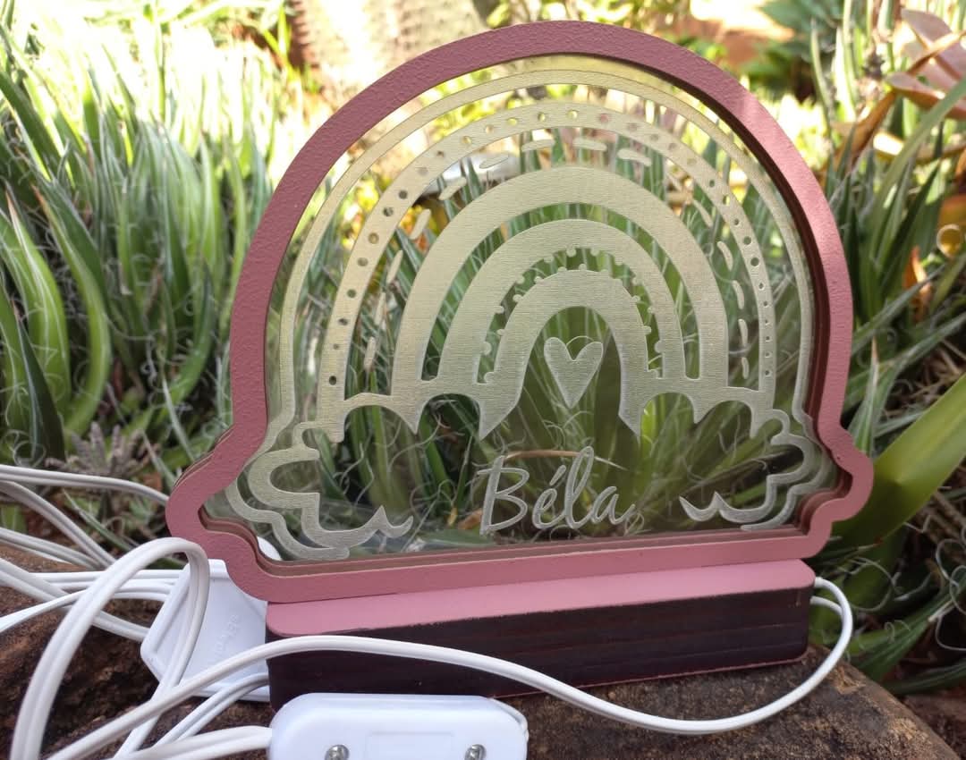 Personlised Night Light - Rainbow